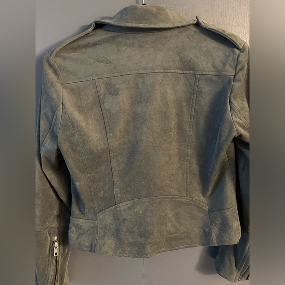 BB Dakota, green suede jacket, perfect condition, size S, zippers on arms, - Picture 4 of 4